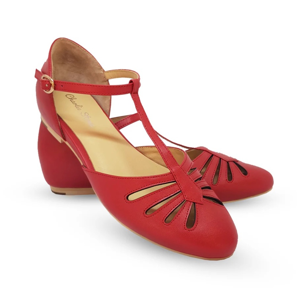 NIB Charlie Stone Shoes | Singapore Red 38